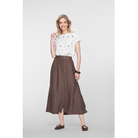 Geisha Skirt Long Solid Brown
