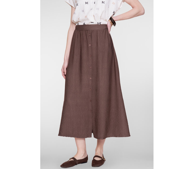 Geisha Skirt Long Solid Brown