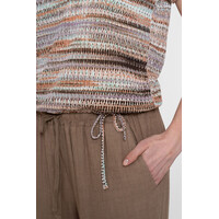 Geisha Top Aqua Camel Sand