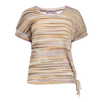 Geisha Top Aqua Camel Sand