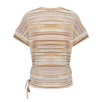 Geisha Top Aqua Camel Sand