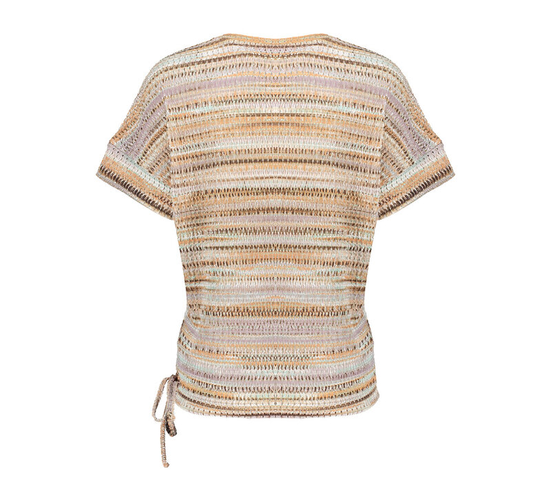 Geisha Top Aqua Camel Sand