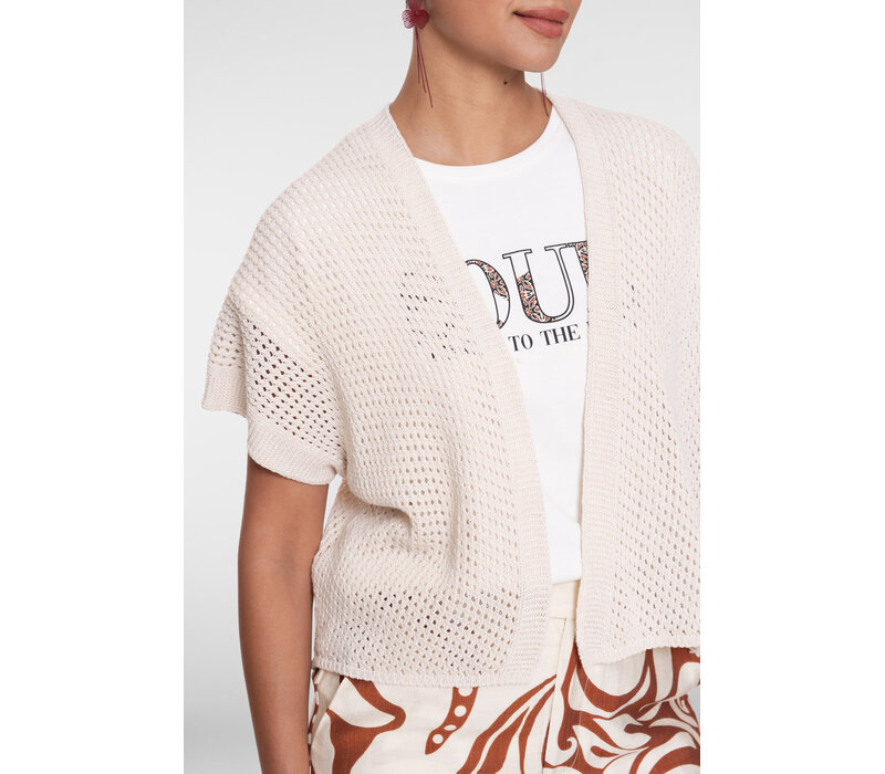 Geisha Vest Sleeveless Off White