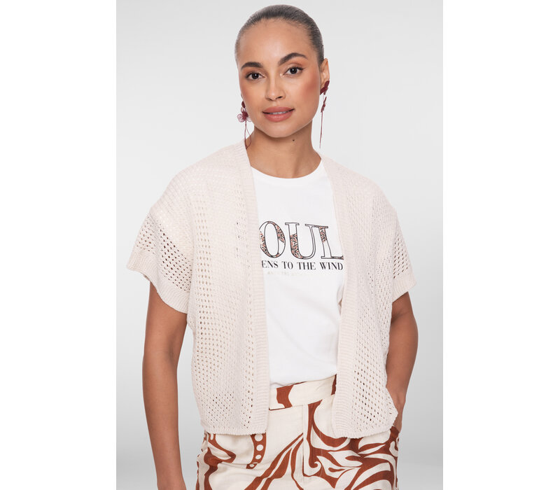 Geisha Vest Sleeveless Off White