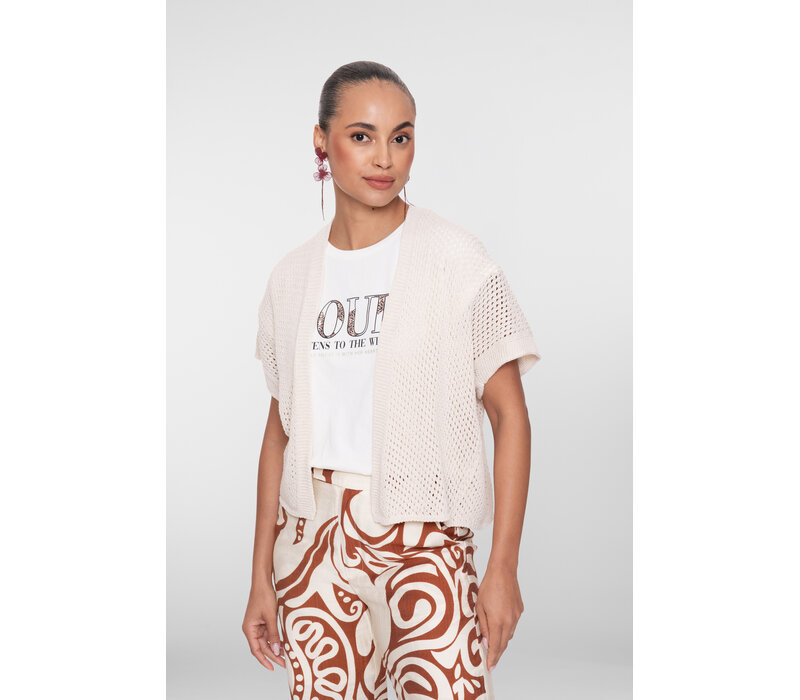 Geisha Vest Sleeveless Off White