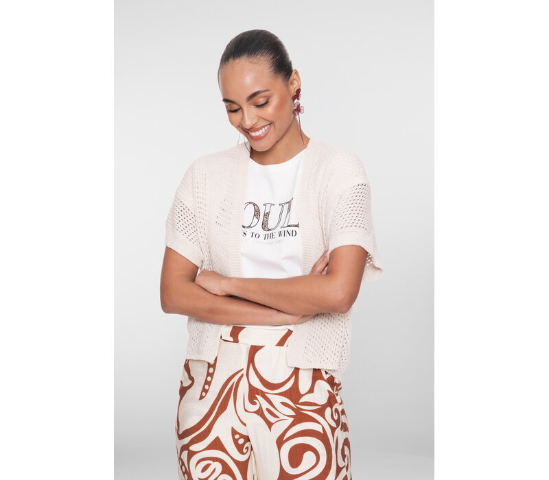 Geisha Vest Sleeveless Off White