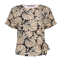 Geisha Blouse Black Brown