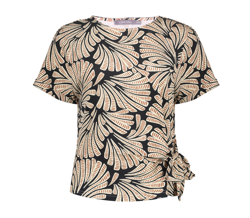 Geisha Blouse Black Brown