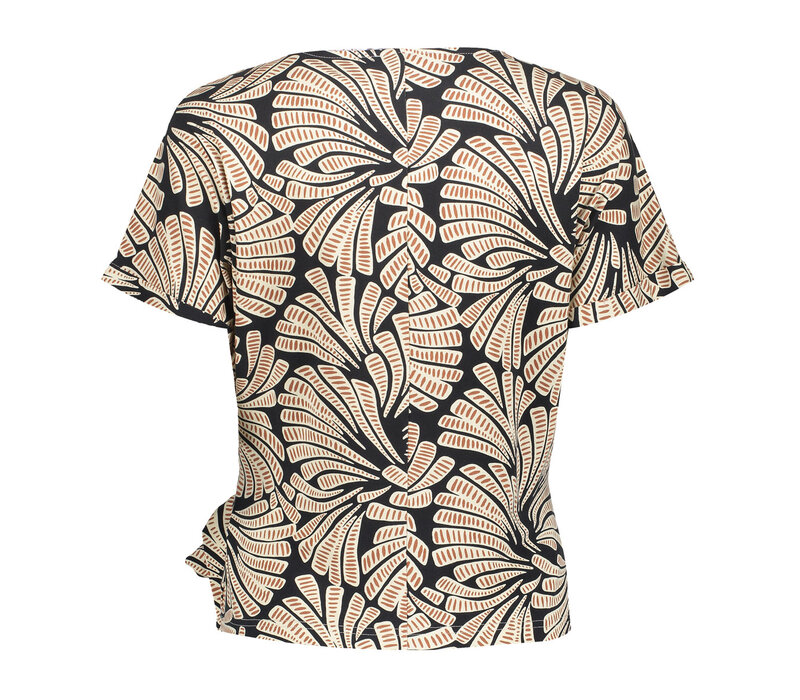 Geisha Blouse Black Brown