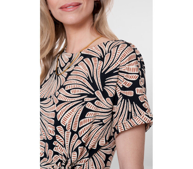 Geisha Blouse Black Brown