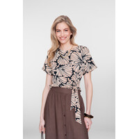 Geisha Blouse Black Brown