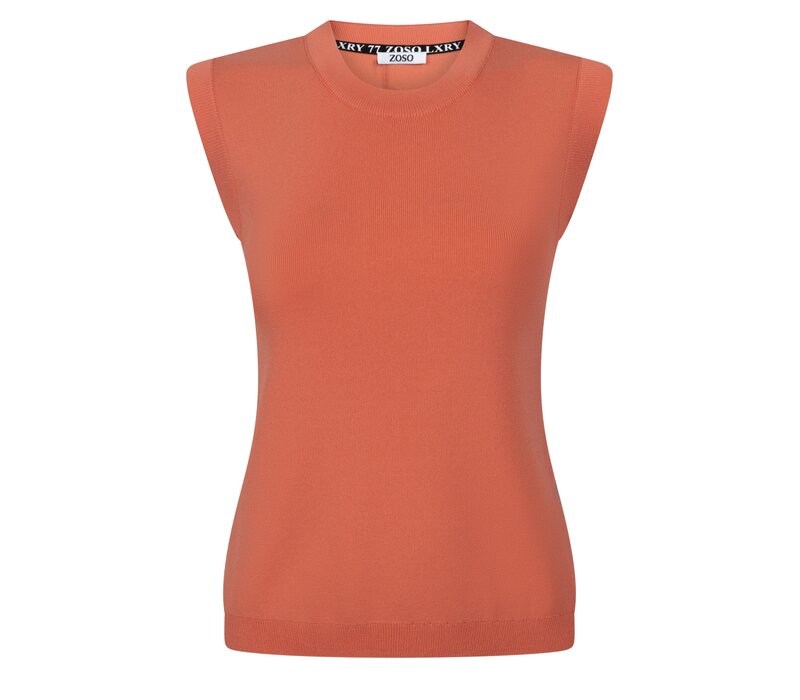 Zoso Sleeveless Sweater Coral