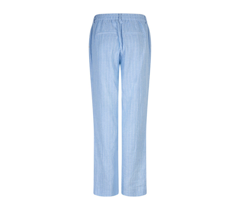 Red Button Claudette Linnen Viscose Pinstripe Lengte 33 Light Blue