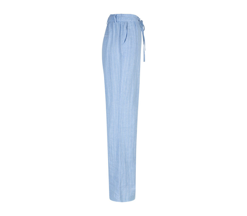 Red Button Claudette Linnen Viscose Pinstripe Lengte 33 Light Blue