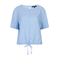 Red Button Skyler Linnen Viscose Pinstripe Light Blue
