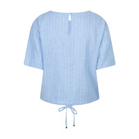Red Button Skyler Linnen Viscose Pinstripe Light Blue