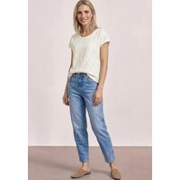 Street One Summer Lace Mix Shirt Off White