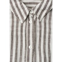 Street One Striped Shirtcollarblouse Espresso Brown
