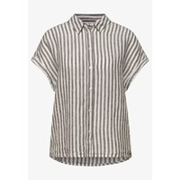 Street One Striped Shirtcollarblouse Espresso Brown