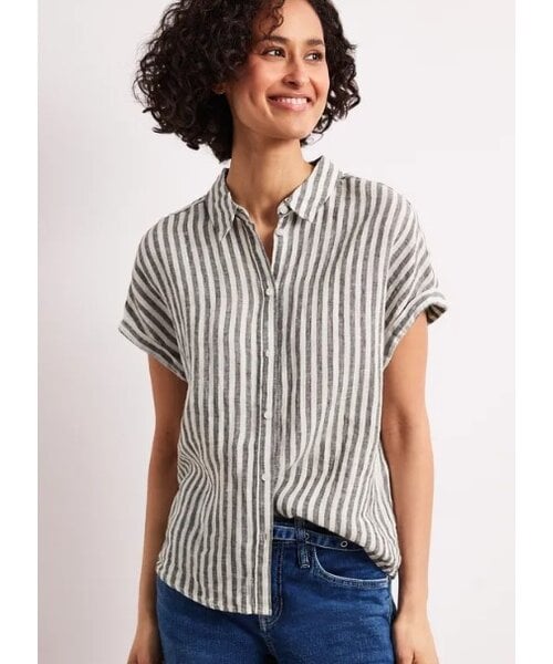 StreetOne Street One Striped Shirtcollarblouse
