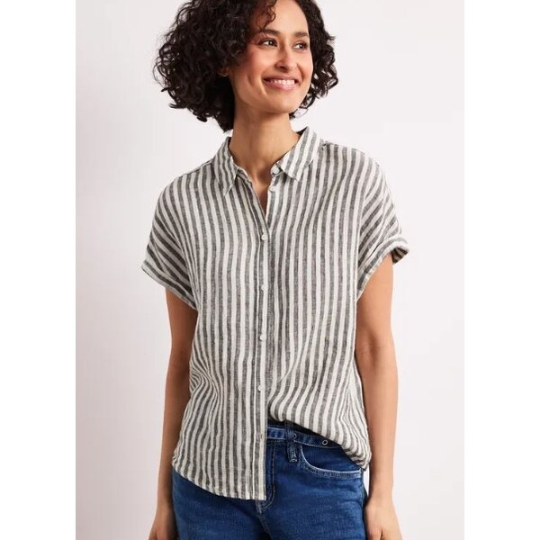 Street One Striped Shirtcollarblouse 