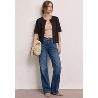 Street One Knit Look Short Jacket Espresso Brown