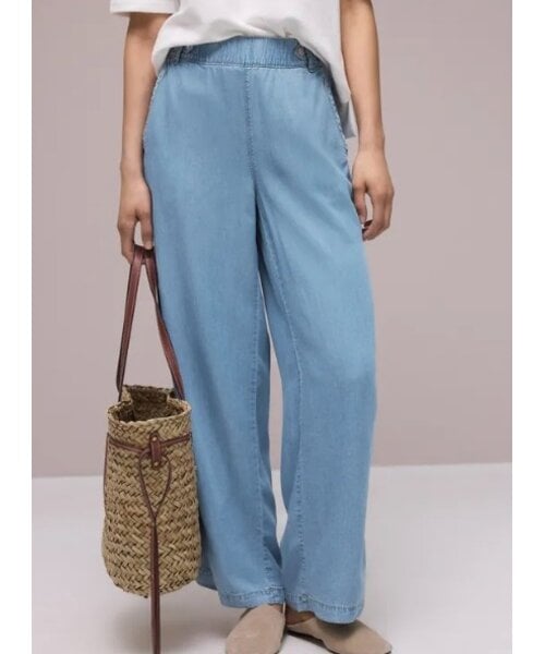 StreetOne Street One Washed Wide Leg High Waist