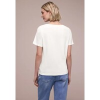 Street One Lady Partprint Shirt Off White