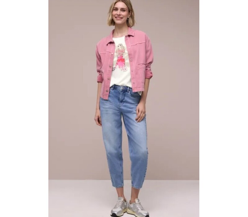 Street One Lady Partprint Shirt Off White