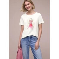 Street One Lady Partprint Shirt Off White