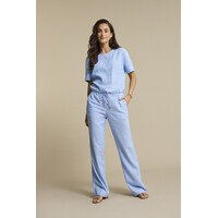 Red Button Claudette Linnen Viscose Pinstripe Lengte 33 Light Blue