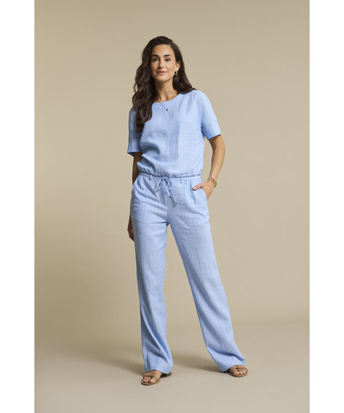 Red Button Red Button Claudette Linnen Viscose Pinstripe Lengte 33