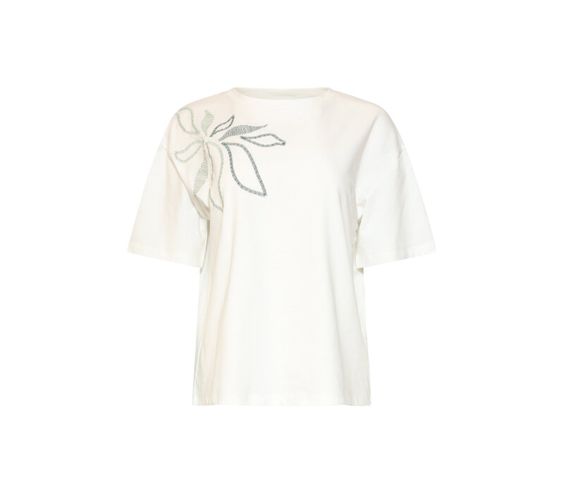 Smashed Lemon T-Shirt Off White Soft Green