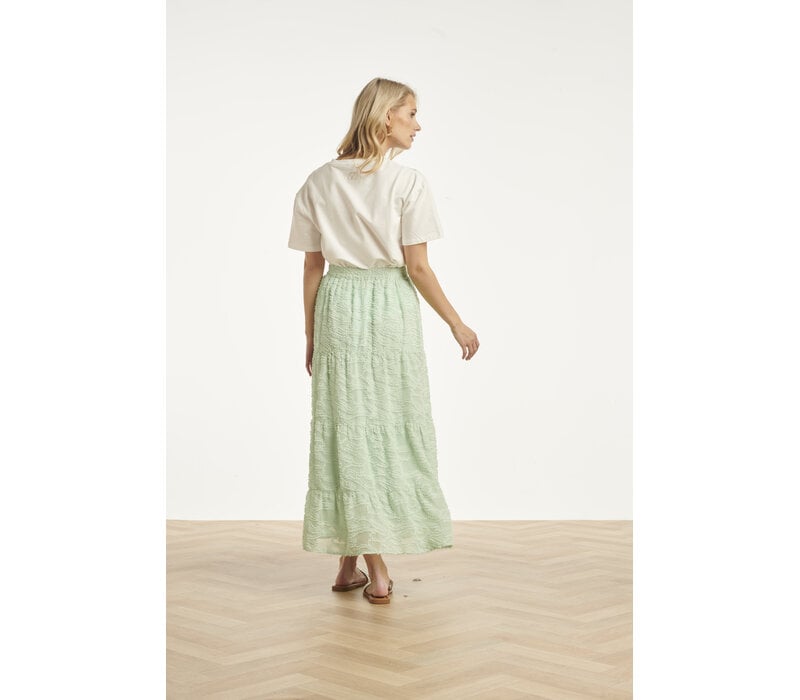 Smashed Lemon Blouse Off White Soft Green