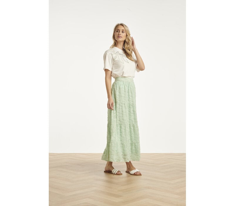 Smashed Lemon Blouse Off White Soft Green