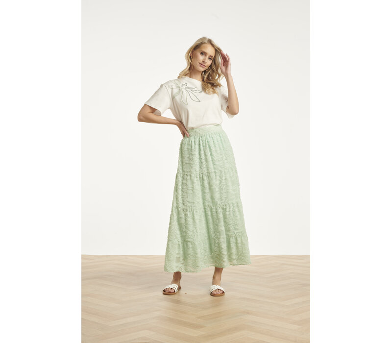 Smashed Lemon Blouse Off White Soft Green