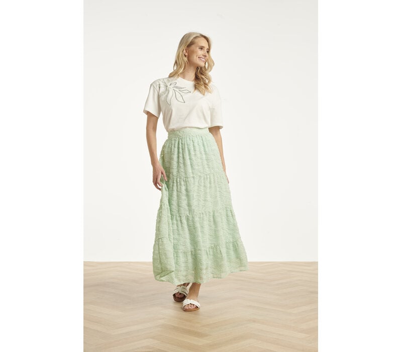 Smashed Lemon Blouse Off White Soft Green