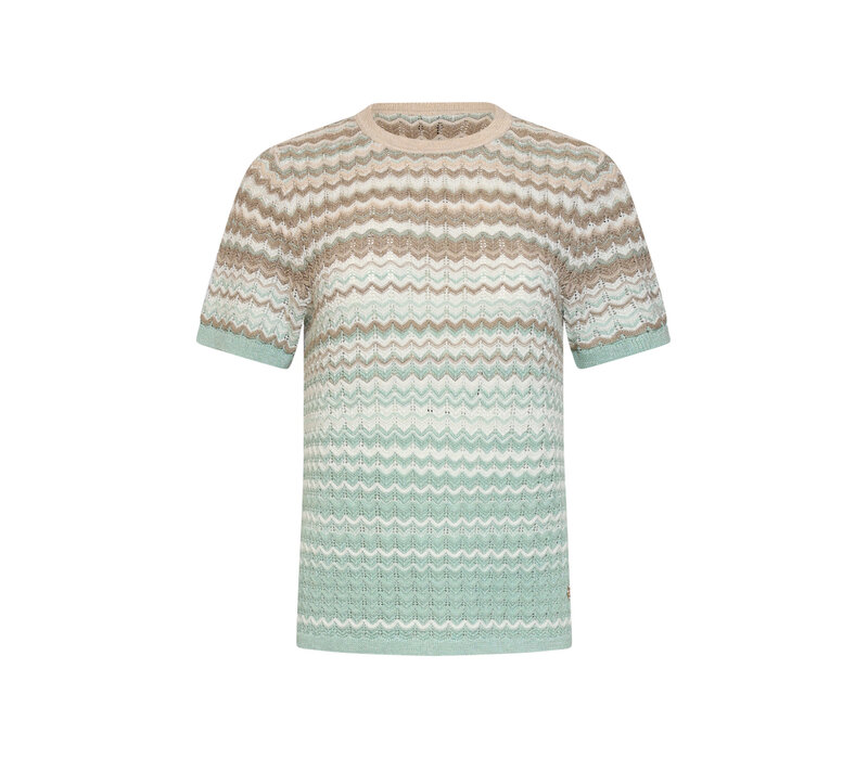 Smashed Lemon Knit Top Soft Green Multicolour