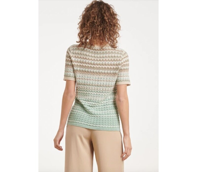 Smashed Lemon Knit Top Soft Green Multicolour