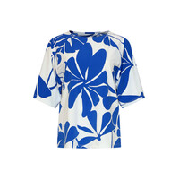 Smashed Lemon Blouse Cobalt White