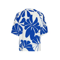 Smashed Lemon Blouse Cobalt White