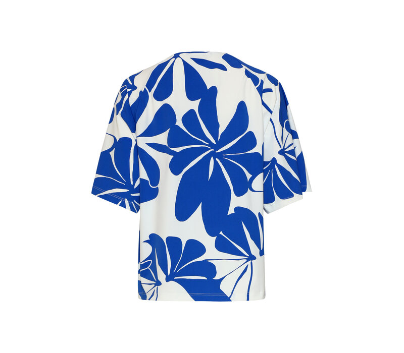 Smashed Lemon Blouse Cobalt White