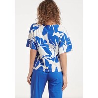 Smashed Lemon Blouse Cobalt White