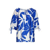 Smashed Lemon Blouse Cobalt White