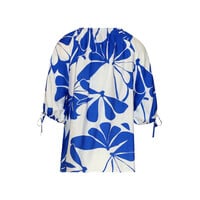 Smashed Lemon Blouse Cobalt White