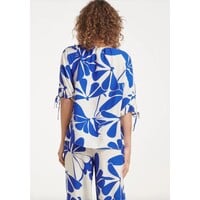 Smashed Lemon Blouse Cobalt White