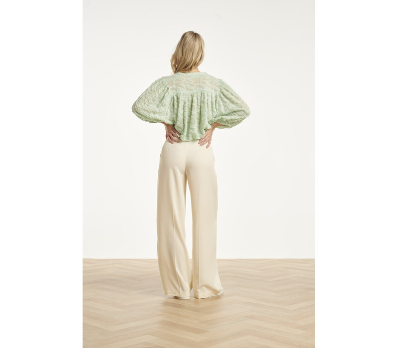 Smashed Lemon Blouse Soft Green