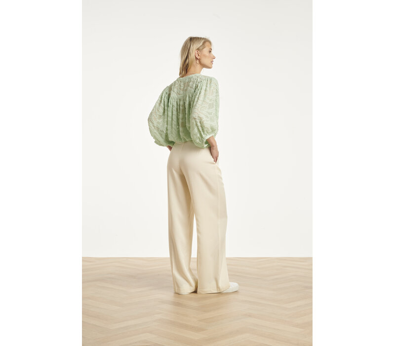 Smashed Lemon Blouse Soft Green