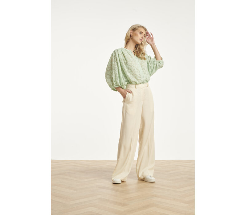 Smashed Lemon Blouse Soft Green