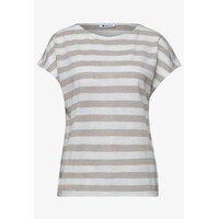 Street One Big Shiny Stripe Shirt Timeless Beige
